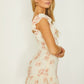 Twist Front Floral Mini Dress