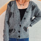 Heart Button Up Long Sleeve Cardigan