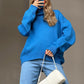 Basic Bae Turtleneck Dropped Shoulder Long Sleeve Sweater