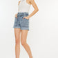 Kancan Ultra High Rise Paperbag Denim Shorts