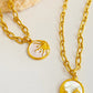 Round Pendant Stainless Steel Necklace