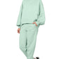 Balloon Sleeve Sweatshirt & Sweatpants Set