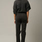 HIGH RISE DESTROYED BLACK JEANS