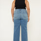Plus High Rise Trouser Wide Leg Jeans
