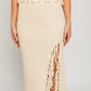 Tassel Detail Sweater Midi Skirt