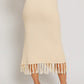Tassel Detail Sweater Midi Skirt