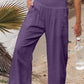 Full Size Smocked Waist Wide Leg Pants