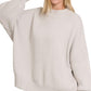 Side Slit Oversized Sweater