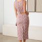 Tasha Apparel Floral Embroidered Top and Long Waist Skirt Set