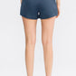 Wide Waistband Sports Shorts with Pockets