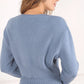 Ribbed knit crop top and skirt set