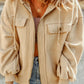 Zip-Up Drawstring Hooded Jacket