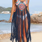 Fringe Spaghetti Strap Cover-Up