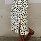 Slit Printed Midi Skirt