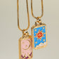 Tarot Card Pendant Copper Necklace