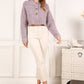 Melange multicolor sweater top