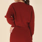 Ribbed knit crop top and skirt set