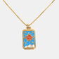 Tarot Card Pendant Copper Necklace