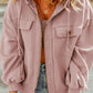 Zip-Up Drawstring Hooded Jacket