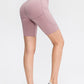 Wide Waistband Sports Shorts with Pockets