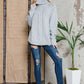 Solid Long Sleeve Turtleneck Sweater