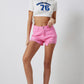 Distressed Denim Shorts