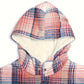Plaid Snap Down Long Sleeve Hooded Outerwear