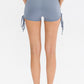 Drawstring Wide Waistband Side Tie Sports Shorts