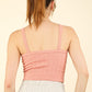 VERY J Cable Knit Seamless Cropped Cami