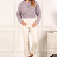 Melange multicolor sweater top