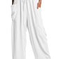 Full Size Pocketed Drawstring Wide Leg Pants