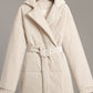 Puffer Long Sleeve Winter Coat with Belt