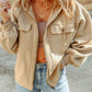 Zip-Up Drawstring Hooded Jacket
