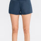 Wide Waistband Sports Shorts with Pockets
