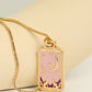 Tarot Card Pendant Copper Necklace