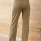 Round Neck Cap Sleeve Top and Pants Knit Set