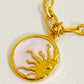 Round Pendant Stainless Steel Necklace