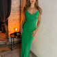 Backless Cowl Neck Sleeveless Cami Dress