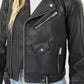 Faith Apparel Faux Leather Zip Up Biker Jacket