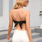 Printed Tie-Back Pointed Hem Top