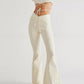 Asymmetric Waist Flare Jeans