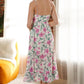 Floral Ruched Midi Dress