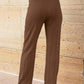 Round Neck Cap Sleeve Top and Pants Knit Set