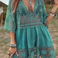 Lace Detail Plunge Cover-Up Dress