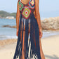 Fringe Spaghetti Strap Cover-Up