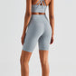 Pocketed High Waist Active Shorts