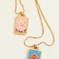 Tarot Card Pendant Copper Necklace