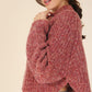 Melange multicolor sweater top