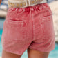 Corduroy Shorts with Pockets