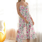 Floral Ruched Midi Dress